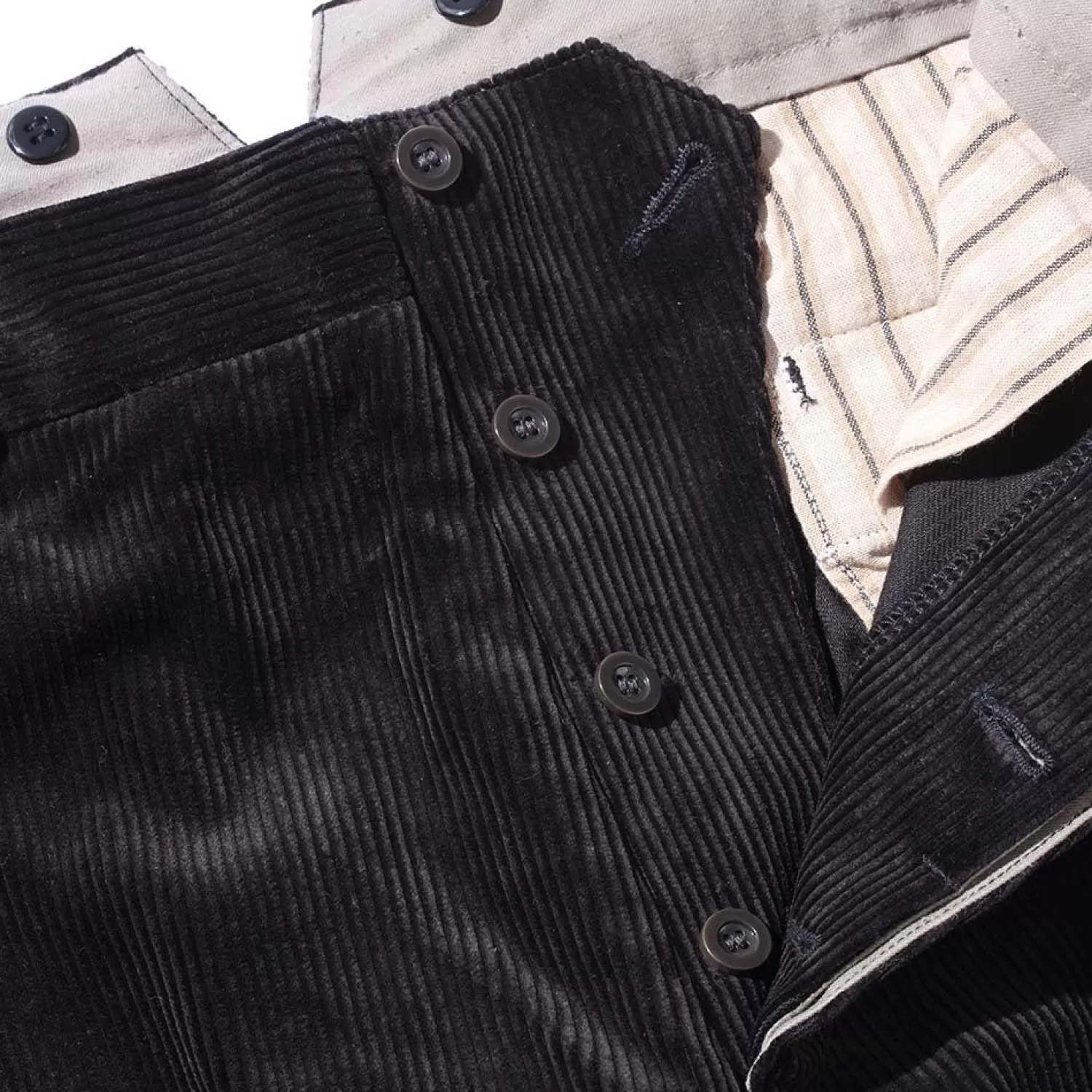 Belafonte Ragtime Clothing Pants & Trousers | Chinos<Hi Back Corduroy Trousers Black