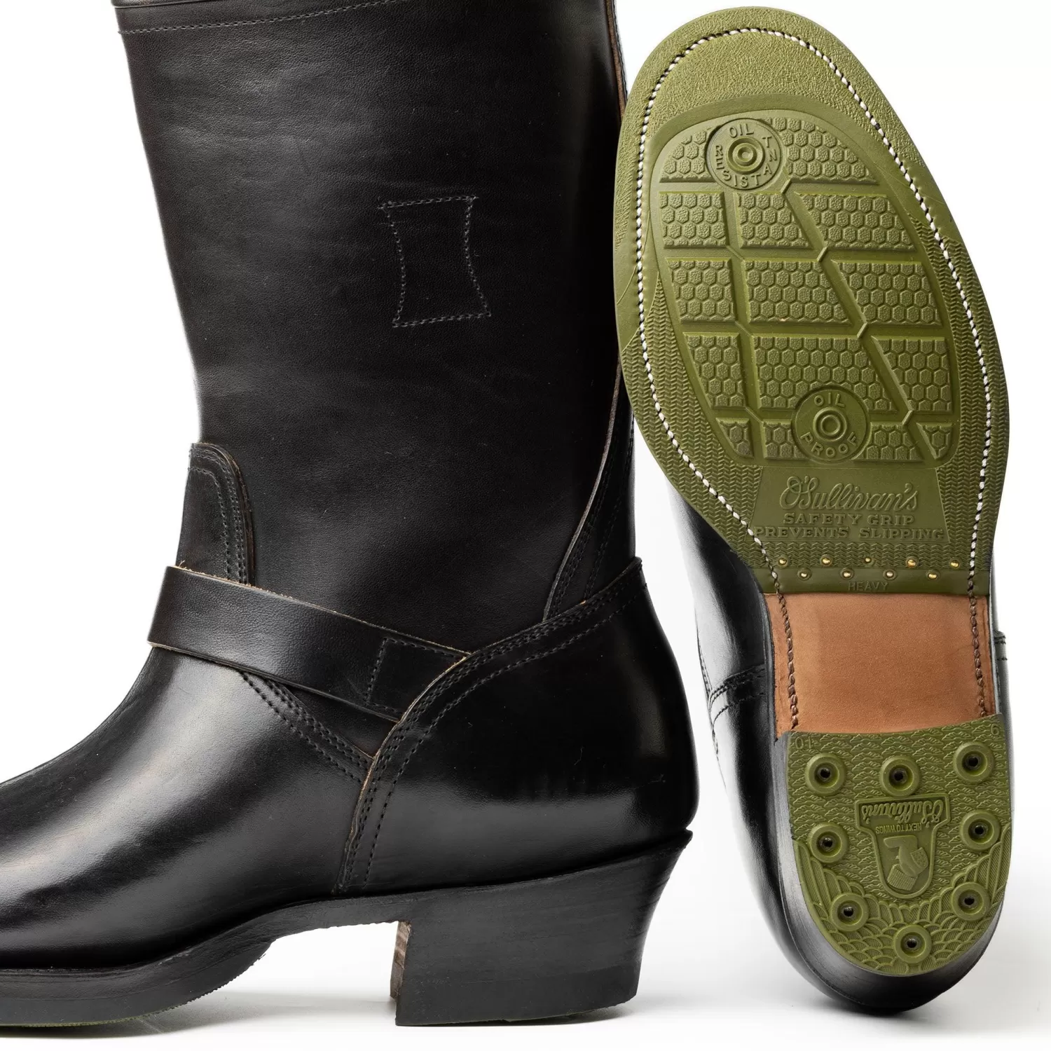 Clinch by Brass Tokyo Clinch<Clinch Engineer Boots CN Wide Last OD Black Horsebutt