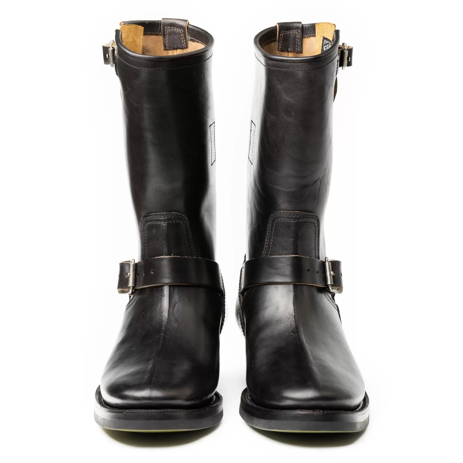 Clinch by Brass Tokyo Clinch<Clinch Engineer Boots CN Wide Last OD Black Horsebutt