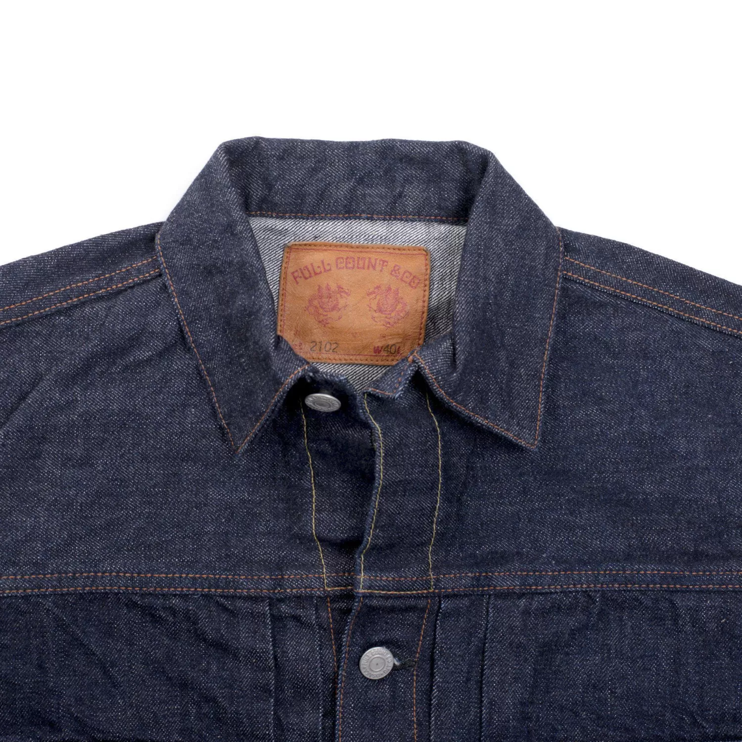 Full Count Jackets And Coats | Jacket<2102 Type II 13.75oz Denim Jacket One Wash