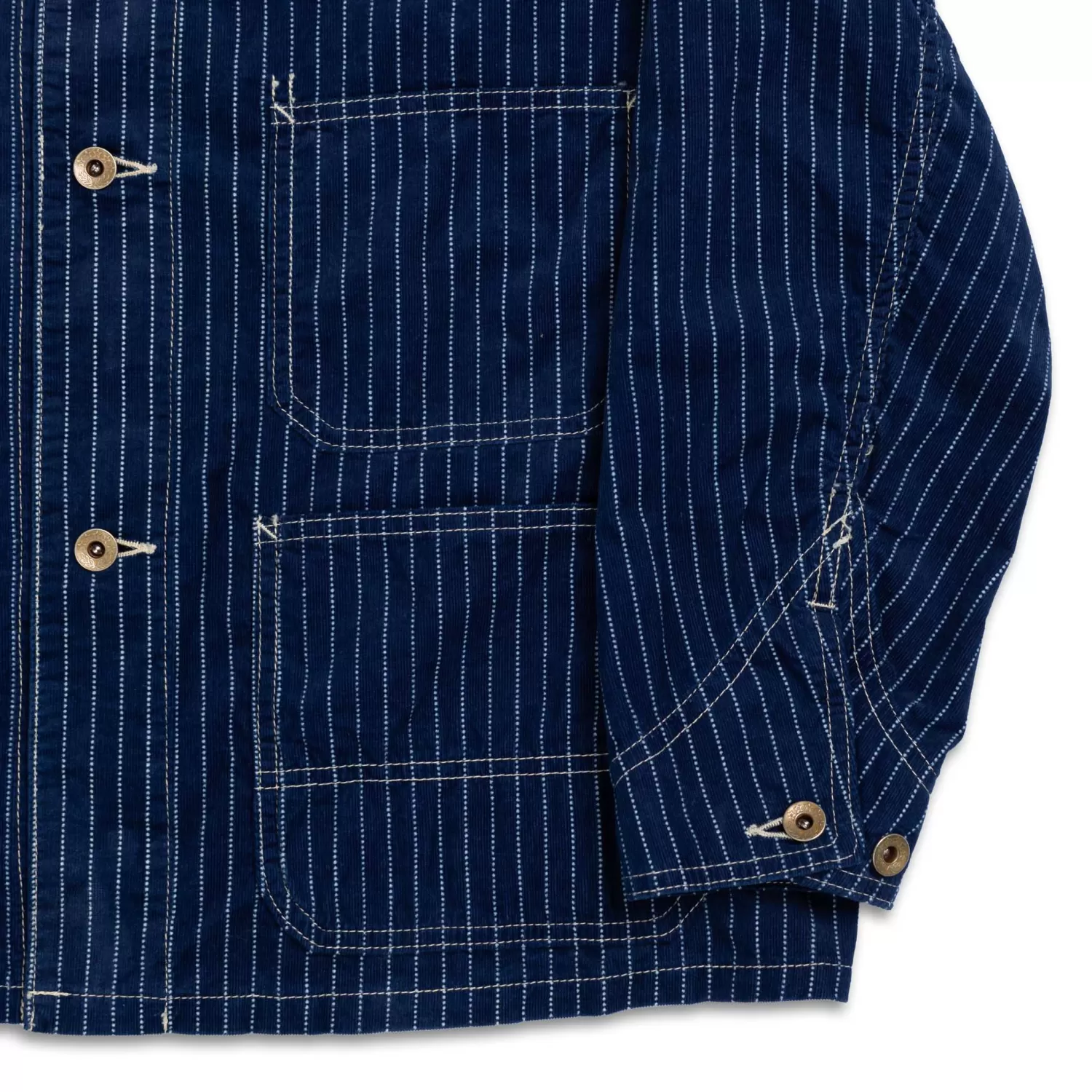 Full Count Jackets And Coats<Indigo Wabash Corduroy Chore Jacket Indigo