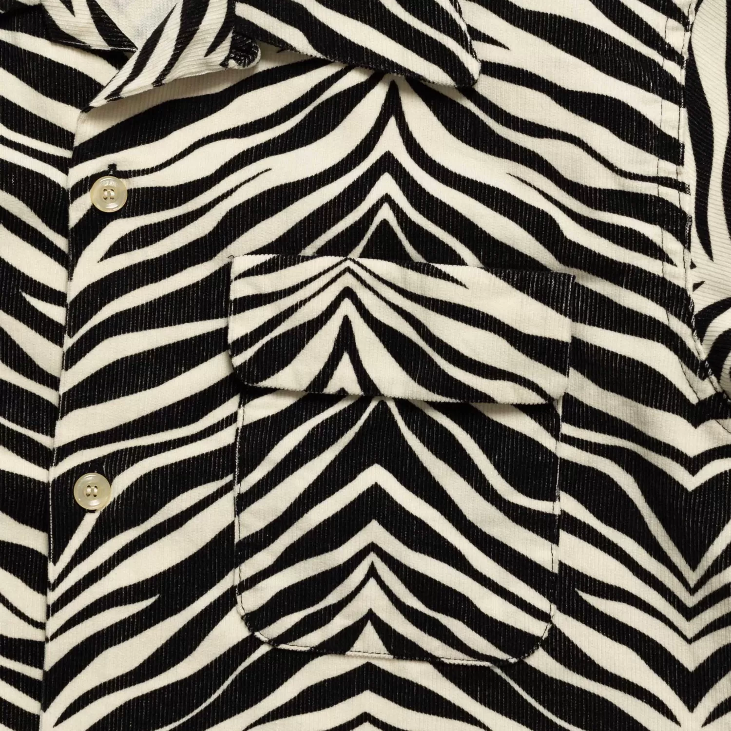 Style Eyes Shirts<Zebra Corduroy Shirt Off White