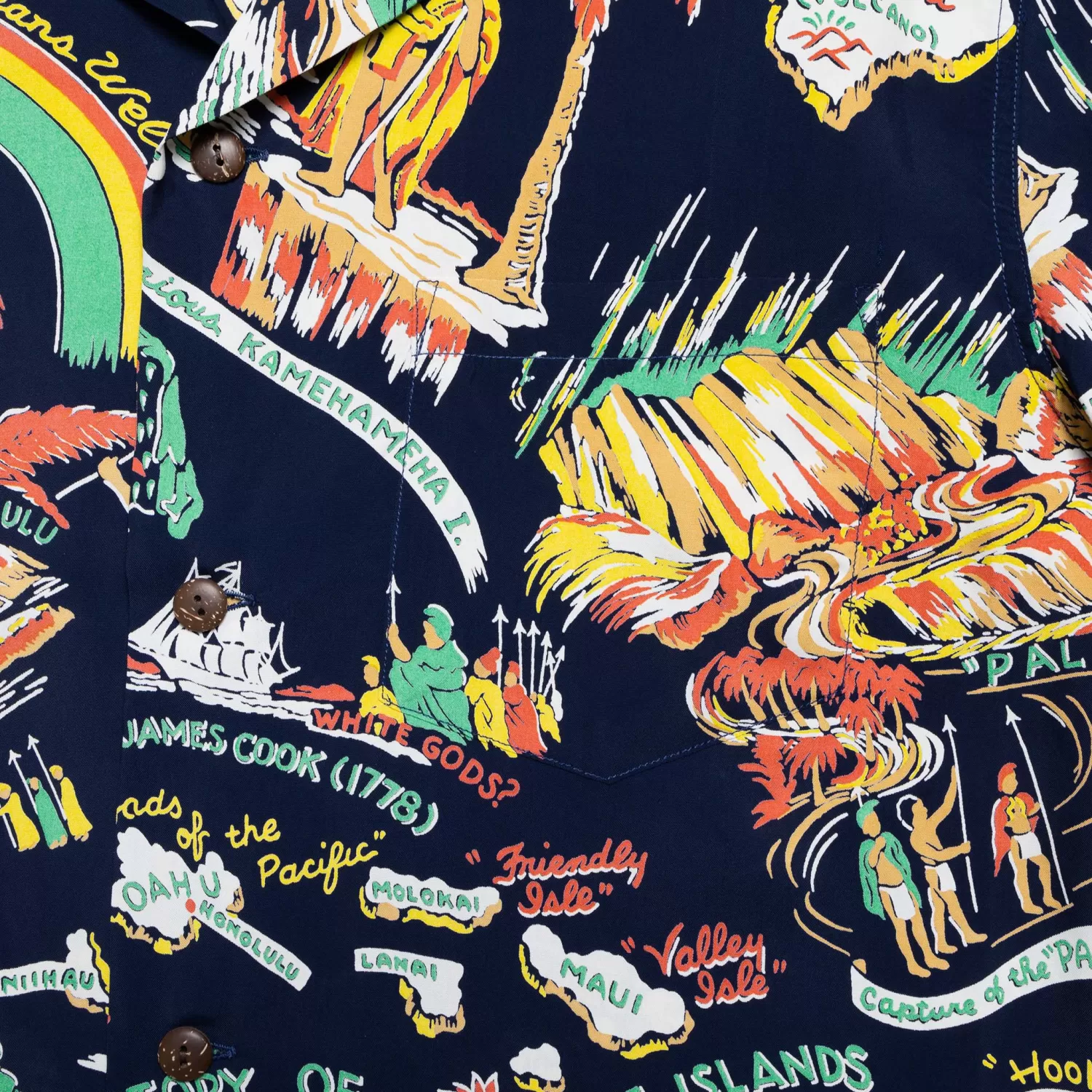 Sun Surf Shirts | Hawaiian Shirt<History Of The Islands Hawaiian Shirt Navy