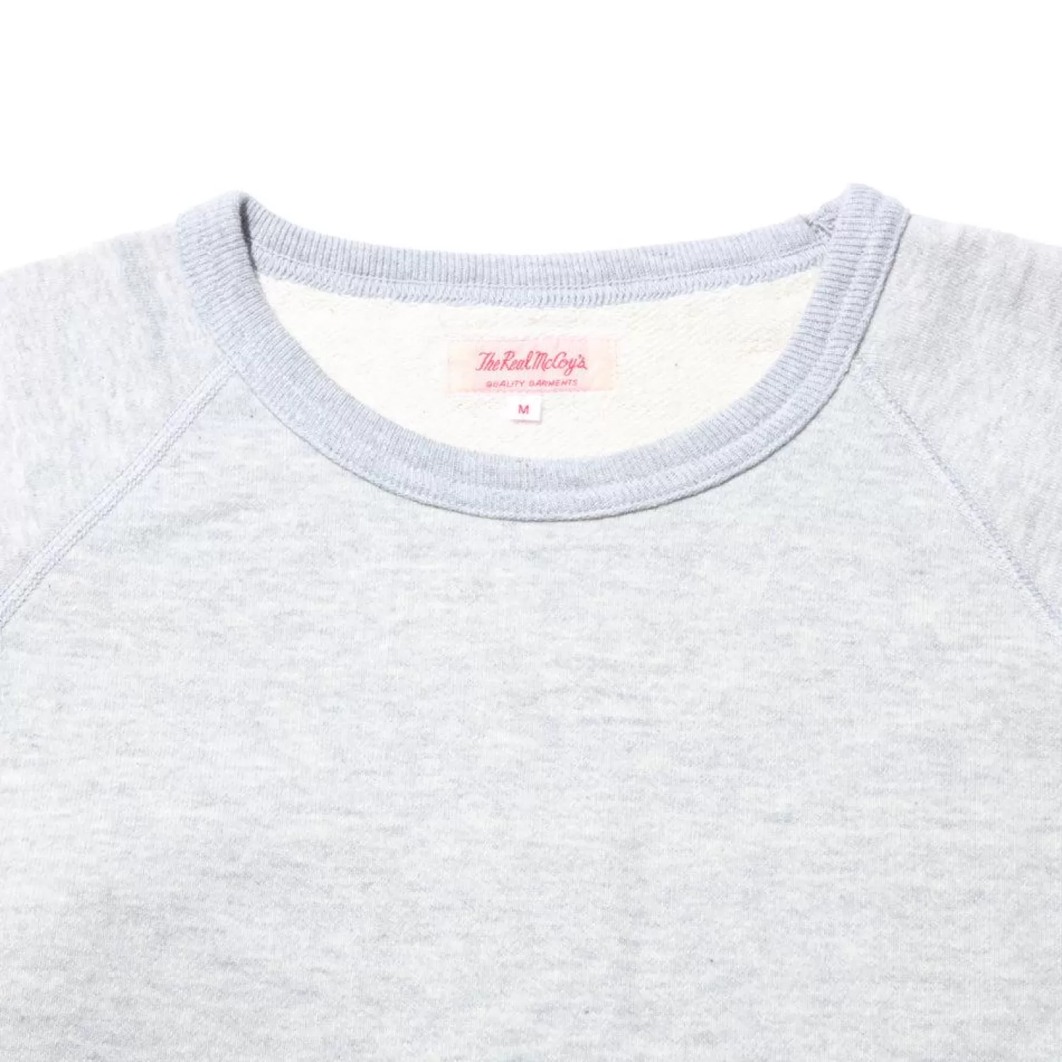 The Real McCoy's Sweatshirts & Hoodies<9.oz Loopwheel Raglan Sleeve Sweatshirt Ash Grey