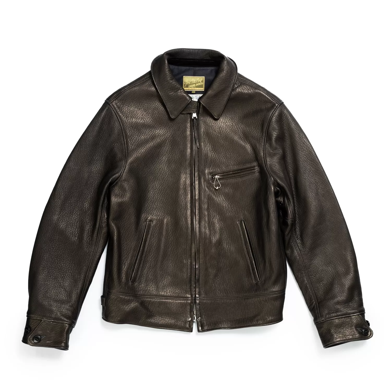 The Real McCoy's Leather Jackets | Jackets And Coats<30s Sports Jacket / Freeman Deerskin Black