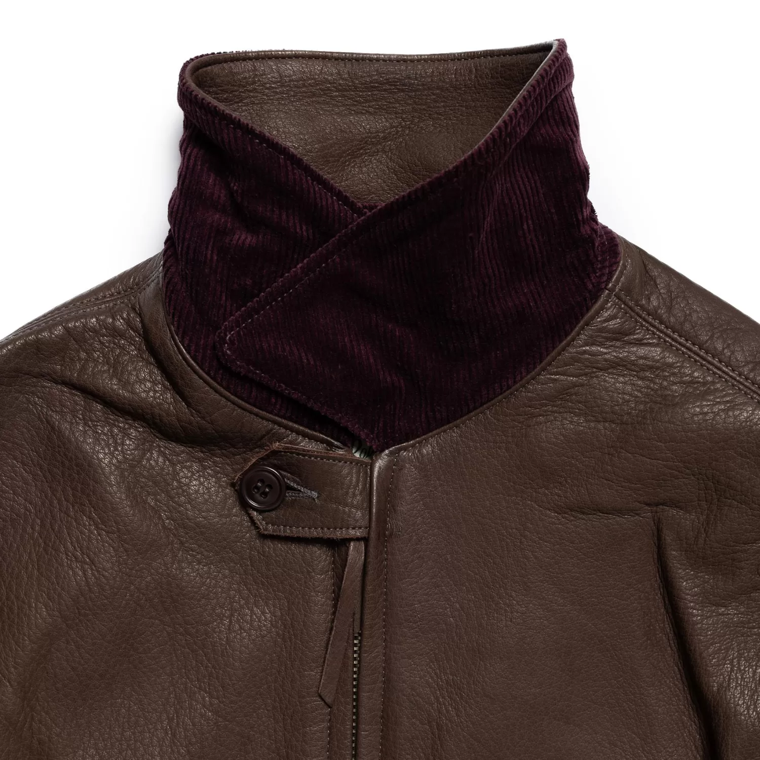 The Real McCoy's Leather Jackets | Jackets And Coats<30s Sports Jacket / Freeman Deerskin Brown