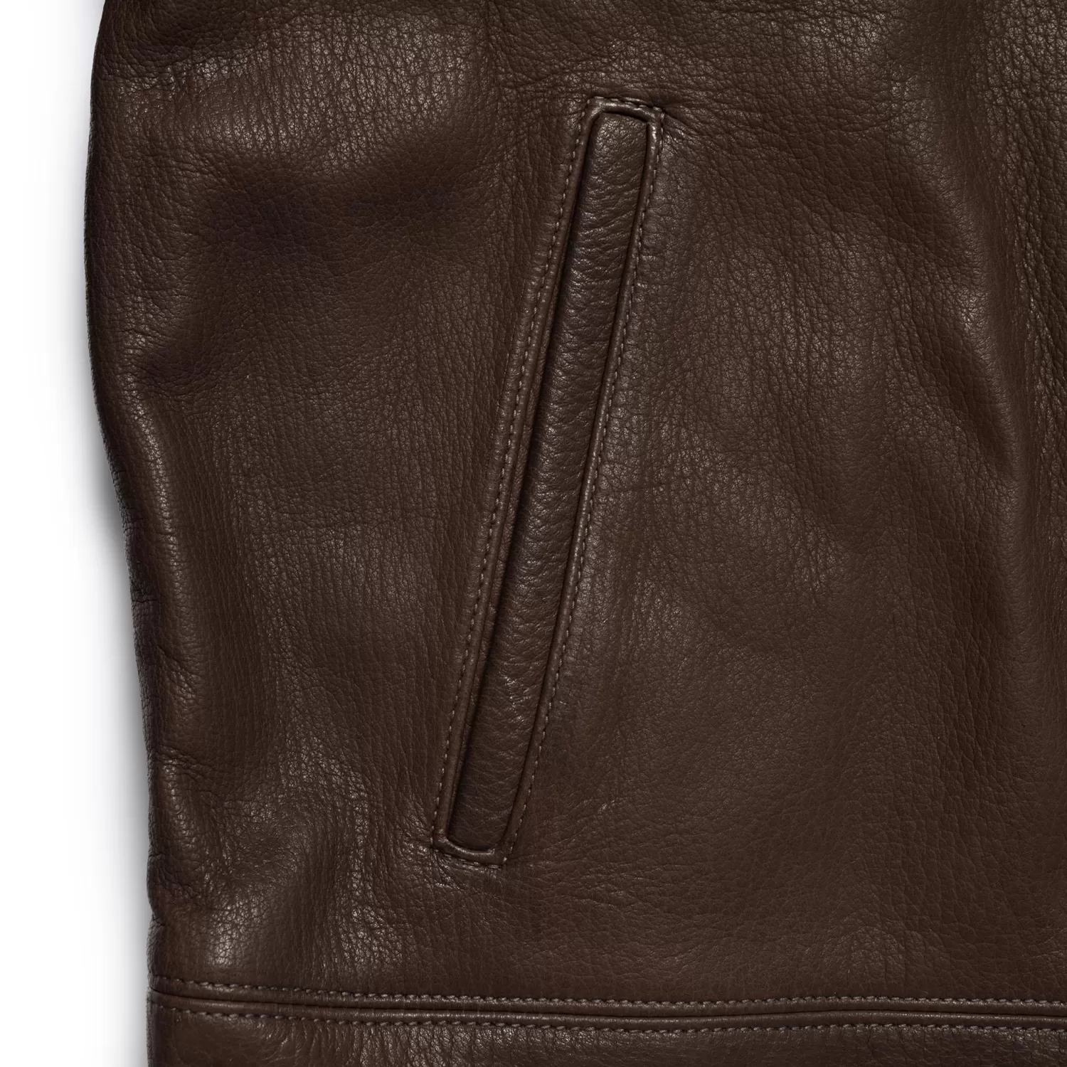 The Real McCoy's Leather Jackets | Jackets And Coats<30s Sports Jacket / Freeman Deerskin Brown
