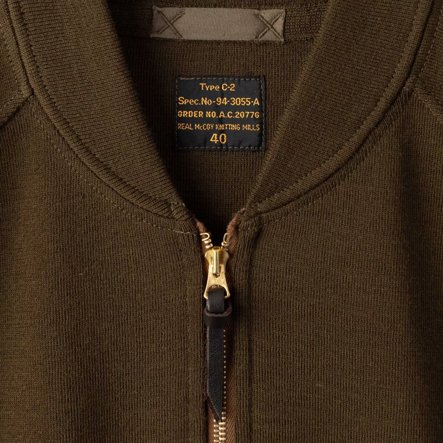 The Real McCoy's Knitwear<Vest, Flying Winter, Type C-2 Olive