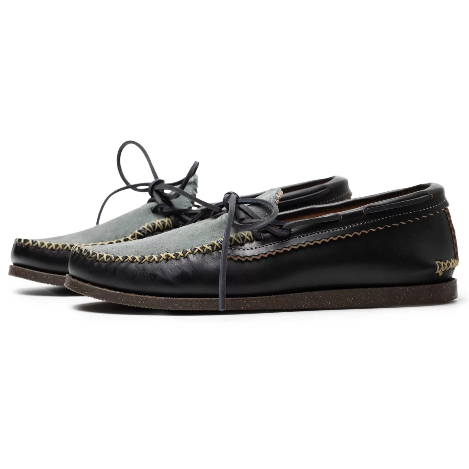 Yuketen Yuketen<Canoe Moc w/ Camp Sole Black x Stone Wash Denim